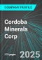 Cordoba Minerals Corp (CDBMF:PINX) : Analytics, Extensive Financial Metrics, and Benchmarks Against Averages and Top Companies Within its Industry - Product Thumbnail Image