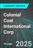 Colonial Coal International Corp (CAD:TSX) : Analytics, Extensive Financial Metrics, and Benchmarks Against Averages and Top Companies Within its Industry- Product Image