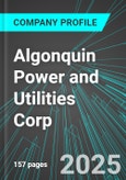 Algonquin Power and Utilities Corp (AQN:TSE) : Analytics, Extensive Financial Metrics, and Benchmarks Against Averages and Top Companies Within its Industry- Product Image