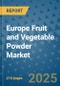 Europe Fruit and Vegetable Powder Market - Industry Analysis, Size, Share, Growth, Trends, and Forecast 2032 - By Product, Technology, Grade, Application, End-user, Region: (Europe) - Product Image