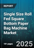 Single Size Roll Fed Square Bottom Paper Bag Machine Market by End Use Industry, Machine Type, Bag Material, Speed Category, Sales Channel, Application - Global Forecast to 2030- Product Image