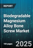 Biodegradable Magnesium Alloy Bone Screw Market by Application, Product Type, End User, Distribution Channel, Material Type - Global Forecast to 2030- Product Image