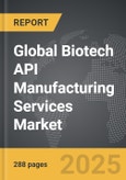 Biotech API Manufacturing Services - Global Strategic Business Report- Product Image