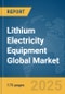 Lithium Electricity Equipment Global Market Report 2025 - Product Thumbnail Image
