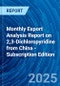 Monthly Export Analysis Report on 2,3-Dichloropyridine from China - Subscription Edition - Product Image