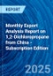 Monthly Export Analysis Report on 1,2-Dichloropropane from China - Subscription Edition - Product Image