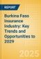 Burkina Faso Insurance Industry: Key Trends and Opportunities to 2029 - Product Image