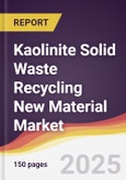 Kaolinite Solid Waste Recycling New Material Market Report: Trends, Forecast and Competitive Analysis to 2031- Product Image