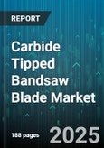 Carbide Tipped Bandsaw Blade Market by End Use Industry (Aerospace, Automotive, Construction), Material Cut (Composites, Ferrous Metals, Non-Ferrous Metals), Distribution Channel, Teeth Per Inch, Blade Width - Global Forecast 2025-2030- Product Image