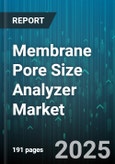 Membrane Pore Size Analyzer Market by Membrane Pore Size (Microfiltration, Nanofiltration, Reverse Osmosis), Application (Biopharmaceutical, Chemical, Food and Beverage), End User, Product Type - Global Forecast 2025-2030- Product Image