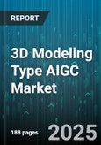 3D Modeling Type AIGC Market by Application (Architecture & Construction, Automotive, Education & Training), Technology (AI-Driven Modeling, NURBS, Photogrammetry), End User, Component, Deployment - Global Forecast 2025-2030- Product Image