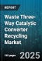 Waste Three-Way Catalytic Converter Recycling Market by Platinum Group Metal Type (Palladium, Platinum, Rhodium), Technology (Biohydrometallurgical, Hydrometallurgical, Pyrometallurgical), Material Type, Process, Source Vehicle, End User - Global Forecast 2025-2030 - Product Image