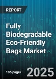 Fully Biodegradable Eco-Friendly Bags Market by Material Type (Cellulose, Polyhydroxyalkanoates, Polylactic Acid), Bag Type (Food Packaging, Produce Bags, Shopping Bags), End Use, Sales Channel - Global Forecast 2025-2030- Product Image