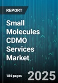 Small Molecules CDMO Services Market by Service Type (Analytical Services, Api Manufacturing, Formulation and Packaging), Development Stage (Commercial, Phase I, Phase Ii), Therapeutic Area, Customer Type, Scale - Global Forecast 2025-2030- Product Image