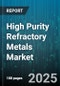 High Purity Refractory Metals Market by Type (Molybdenum, Niobium, Rhenium), Form (Ingot, Pellets, Powder), Application, End User, Distribution Channel - Global Forecast 2025-2030 - Product Thumbnail Image
