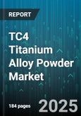 TC4 Titanium Alloy Powder Market by Grade (Cp Ti, Ti-6Al-4V), Production Method (Gas Atomization, Hydride Dehydride, Plasma Atomization), End Use Industry, Powder Size, Distribution Channel - Global Forecast 2025-2030- Product Image