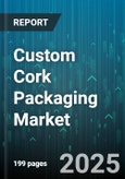 Custom Cork Packaging Market by Application (Cosmetics, Food, Pharmaceuticals), Product Type (Agglomerated Cork, Composite Cork, Natural Cork), Material Type, Distribution Channel, End User - Global Forecast 2025-2030- Product Image