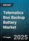Telematics Box Backup Battery Market by Battery Chemistry (Lead Acid, Lithium Ion), Vehicle Type (Commercial Vehicles, Passenger Vehicles, Two Wheelers), Application, End User, Distribution Channel - Global Forecast 2025-2030 - Product Image
