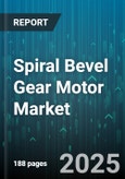Spiral Bevel Gear Motor Market by End User Industry (Aerospace, Automotive, Industrial Machinery), Mounting (Din Mounted, Face Mounted, Flange Mounted), Power Rating, Speed, Application - Global Forecast 2025-2030- Product Image