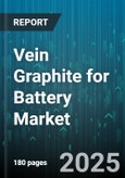 Vein Graphite for Battery Market by Material Type (Natural, Synthetic), Purity Grade (High Purity, Low Purity, Ultra High Purity), Application, End Use Industry, Distribution Channel - Global Forecast 2025-2030- Product Image
