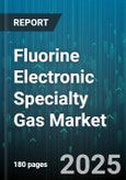 Fluorine Electronic Specialty Gas Market by End Use Industry (Flat Panel Display, MEMS, Semiconductor), Purity Grade (Electronic Grade, Ultra High Purity), Application, Gas Type - Global Forecast 2025-2030- Product Image