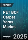 PET BCF Carpet Yarns Market by End Use (Automotive, Commercial, Residential), Polyester Type (Recycled, Virgin), Denier, Yarn Type, Coloration, Technology, Distribution Channel - Global Forecast 2025-2030- Product Image