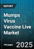 Mumps Virus Vaccine Live Market by Vaccine Type (Combination Vaccine, Monovalent Vaccine), Distribution Channel (Clinic, Hospital Pharmacy, Online Pharmacy), Age Group, Technology, Route of Administration, Dose Type, Formulation - Global Forecast 2025-2030- Product Image
