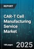 CAR-T Cell Manufacturing Service Market by Process Type (Non Viral Transfection, Viral Vector Transduction), Cell Source (Allogeneic, Autologous), Production Stage, Scale, End Use, Indication - Global Forecast 2025-2030- Product Image