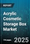 Acrylic Cosmetic Storage Box Market by Distribution Channel (Online Stores, Specialty Stores, Supermarkets and Hypermarkets), Type (Drawer Box, Rack Box, Tray Box), Price Range, End Use - Global Forecast 2025-2030 - Product Thumbnail Image