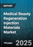 Medical Beauty Regeneration Injection Materials Market by Product (Calcium Hydroxylapatite, Collagen, Hyaluronic Acid), Application (Facial Rejuvenation, Hair Restoration, Scar Repair), End User, Distribution Channel - Global Forecast 2025-2030- Product Image