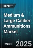 Medium & Large Caliber Ammunitions Market by Caliber Category (Large Caliber, Medium Caliber), Ammunition Type (Armor Piercing, High Explosive, Incendiary), Delivery Platform, Fuze Type, Propulsion Type - Global Forecast 2025-2030- Product Image