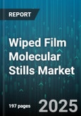Wiped Film Molecular Stills Market by Type (Commercial, Laboratory, Pilot), Output Capacity (100-500 Kg/Day, <100 Kg/Day, >500 Kg/Day), End Use Industry, Material, Application - Global Forecast 2025-2030- Product Image