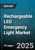 Rechargeable LED Emergency Light Market by Type (Ceiling-Mounted, Portable, Standalone), Battery Type (Lead Acid, Lithium-Ion, Nimh), End Use, Distribution Channel, Power Rating - Global Forecast 2025-2030- Product Image