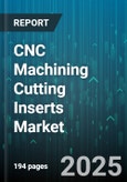 CNC Machining Cutting Inserts Market by Material (Carbide, Cbn, Ceramic), Application (Boring, Drilling, Milling), Coating, Shape, End User Industry, Distribution Channel - Global Forecast 2025-2030- Product Image
