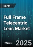Full Frame Telecentric Lens Market by Application (Machine Vision, Medical Equipment, Packaging), Offering Type (Fixed Telecentric Lens, Zoom Telecentric Lens), End Use Industry, Distribution Channel, Magnification, Working Distance - Global Forecast 2025-2030- Product Image
