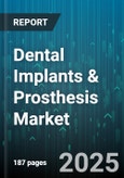 Dental Implants & Prosthesis Market by Product Type (Accessory, Implant Abutment, Implant Fixture), Material Type (Titanium, Zirconia), End-User, Procedure Type, Connection Type, Implant Design, Indication, Mounting Type - Global Forecast 2025-2030- Product Image