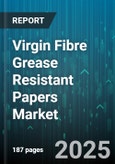 Virgin Fibre Grease Resistant Papers Market by Application (Bakery Packaging, Confectionery Wrapping, Food Packaging), Paper Type (Glassine Paper, Kraft Paper, Parchment Paper), Treatment, Distribution Channel, Basis Weight - Global Forecast 2025-2030- Product Image