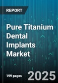 Pure Titanium Dental Implants Market by Implant Type (Endodontic, Endosteal, Subperiosteal), Distribution Channel (Direct Sales, Distributors Agents, Online Sales), End User, Prosthesis Type, Connection Type, Treatment Type - Global Forecast 2025-2030- Product Image
