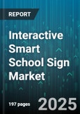 Interactive Smart School Sign Market by Display Type (E-Paper, LCD, LED), Connectivity (Bluetooth, Ethernet, Wi-Fi), End User, Application, Installation, Software Platform, Distribution Channel - Global Forecast 2025-2030- Product Image