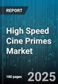 High Speed Cine Primes Market by Application (Cinematography, Industrial, Scientific Research), Resolution (2K, 4K, 6K), Frame Rate, Sensor Type, Distribution Channel - Global Forecast 2025-2030- Product Image