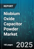 Niobium Oxide Capacitor Powder Market by End Use Industry (Aerospace and Defense, Automotive, Consumer Electronics), Application (Ac Capacitors, Dc Link Capacitors, Energy Storage Capacitors), Grade, Production Process, Purity, Particle Size - Global Forecast 2025-2030- Product Image