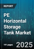 PE Horizontal Storage Tank Market by End Use (Agriculture, Chemical, Food & Beverage), Capacity (10,000 to 20,000 Liters, 5,000 to 10,000 Liters, Above 20,000 Liters), Installation, Material Grade, Pressure Rating, Mounting Type - Global Forecast 2025-2030- Product Image