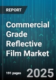 Commercial Grade Reflective Film Market by Material (Polycarbonate (PC), Polyester (PET), Polyvinyl Chloride (PVC)), Thickness (100-200 Microns, Above 200 Microns, Below 100 Microns), Film Class, Adhesive Type, End Use, Channel - Global Forecast 2025-2030- Product Image