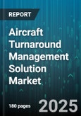Aircraft Turnaround Management Solution Market by Product Type (Aircraft Cleaning & Catering, Arrival Management, Baggage Handling), Subscription Model (One-Time Licensing, Subscription-Based (SaaS)), Deployment Type, Application, End User - Global Forecast 2025-2030- Product Image