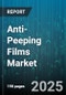 Anti-Peeping Films Market by Product Type (Pet Film, Pvdf Film, Sputtered Film), Application (Automotive Window, Building Door, Building Window), End User, Distribution Channel, Installation Type - Global Forecast 2025-2030 - Product Image
