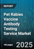 Pet Rabies Vaccine Antibody Testing Service Market by Animal Type (Cats, Dogs, Wildlife), Test Type (Elisa, Rapid Diagnostic Test Kits, Virus Neutralization Test), Distribution Channel, End User, Sample Type, Application, Price Range - Global Forecast 2025-2030- Product Image