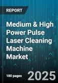 Medium & High Power Pulse Laser Cleaning Machine Market by Application (Mold Cleaning, Oxide Layer Removal, Paint Removal), End User (Aerospace, Automotive, Electronics), Machine Type, Laser Medium - Global Forecast 2025-2030- Product Image