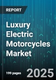 Luxury Electric Motorcycles Market by Vehicle Type (Adventure, Cruiser, Sport), Price Tier (High, Ultra High), Battery Capacity, Distribution Channel - Global Forecast 2025-2030- Product Image