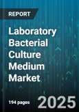 Laboratory Bacterial Culture Medium Market by Product Type (Liquid, Semi-Solid, Solid), Application (Clinical Diagnostics, Environmental Testing, Food & Beverage), End User, Form, Media Composition, Sterilization Method - Global Forecast 2025-2030- Product Image