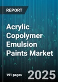Acrylic Copolymer Emulsion Paints Market by Product Type (Exterior Emulsion Paints, Interior Emulsion Paints, Primer Undercoat), Application (Ceilings, Facades, Floors), End Use, Distribution Channel, Price Tier - Global Forecast 2025-2030- Product Image